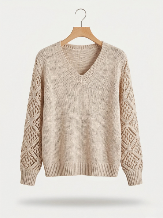 Vibonanza | Damestrui V-hals Beige