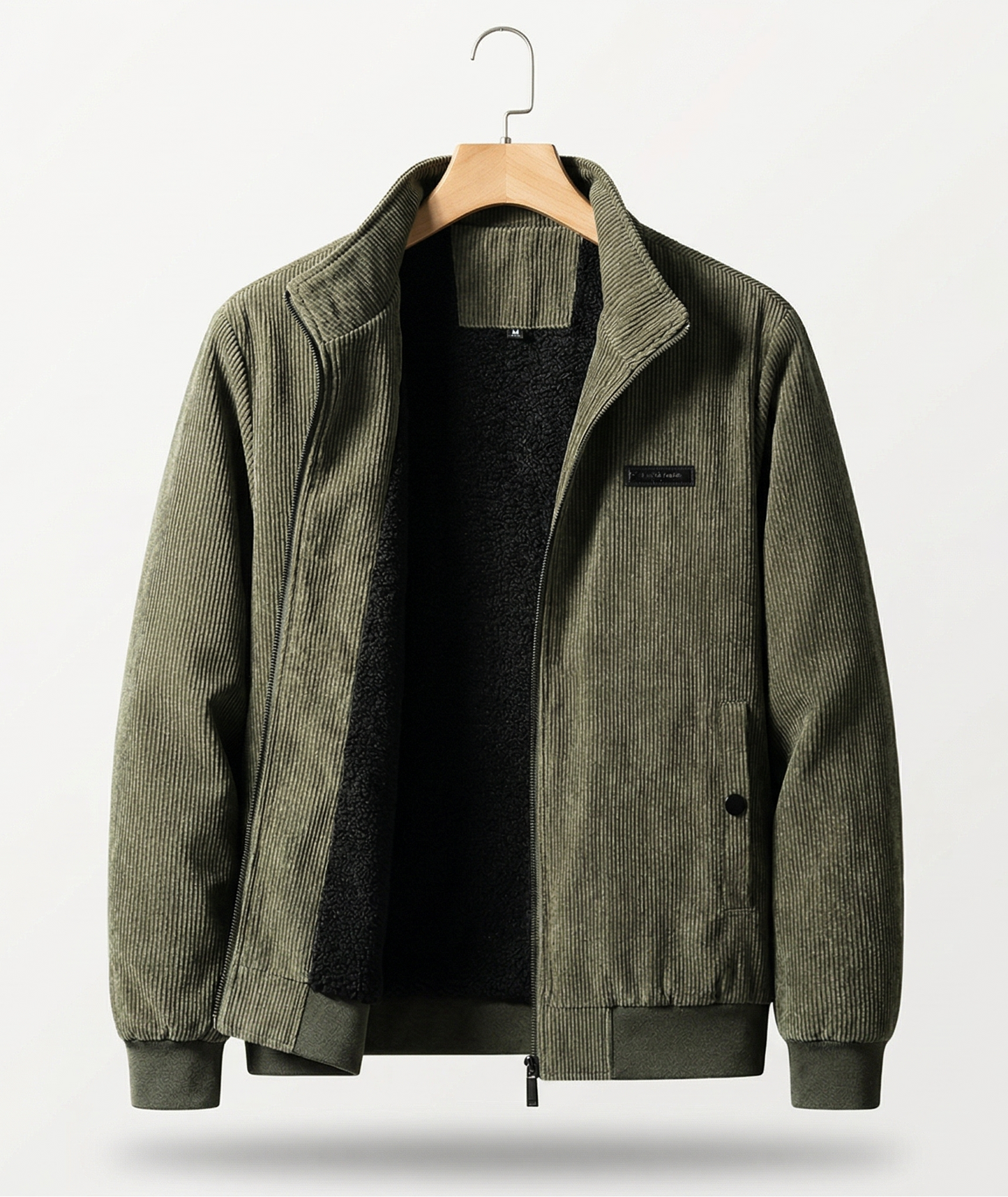Vibonanza | Retro Corduroy Winterjas met Sherpa Voering