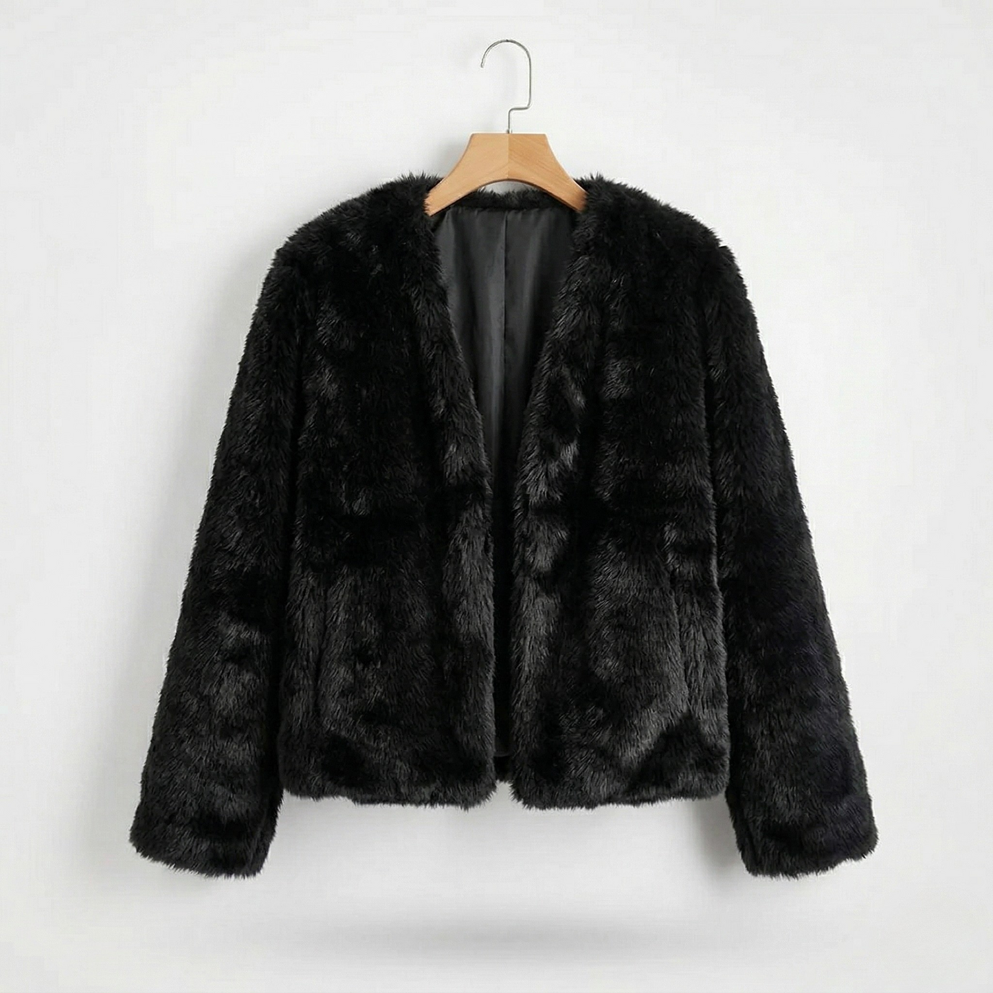 Vibonanza | Dames Zwarte Faux Fur Winterjas