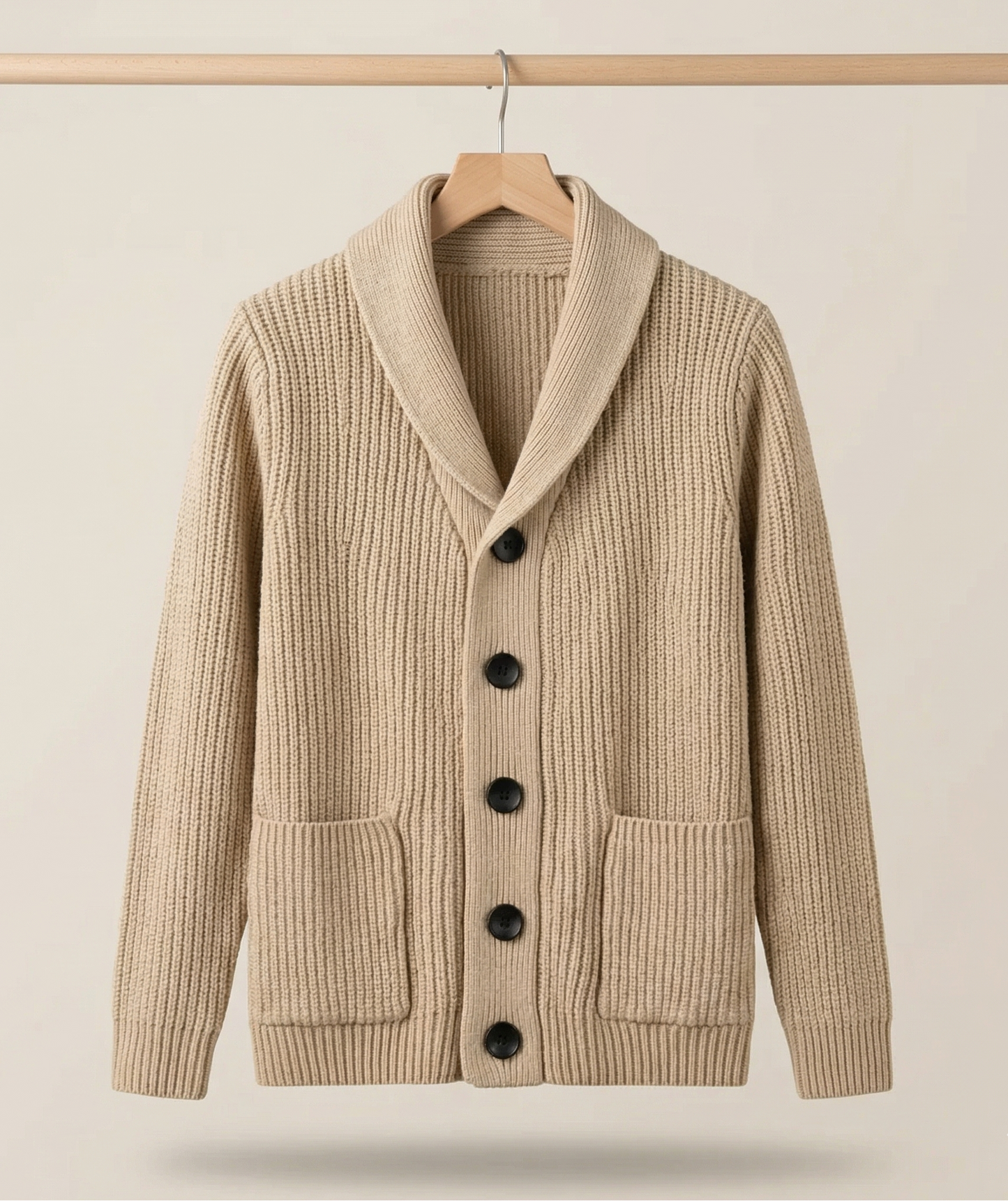 Vibonanza | Heren Lang Vest met Shawlkraag