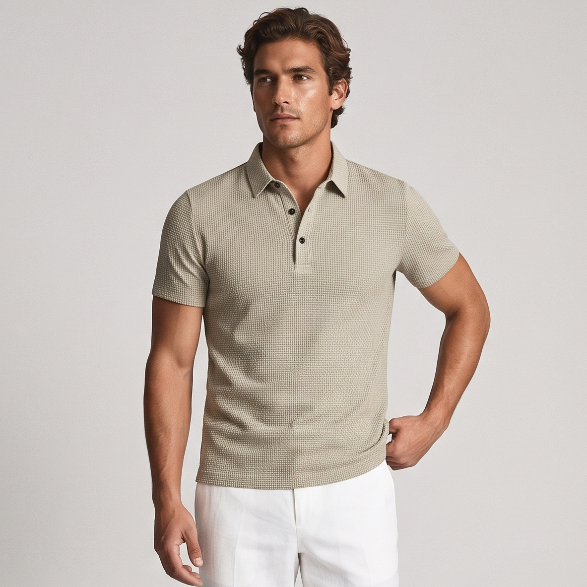 Vibonanza | Polo met Kraag en Knoopsluiting