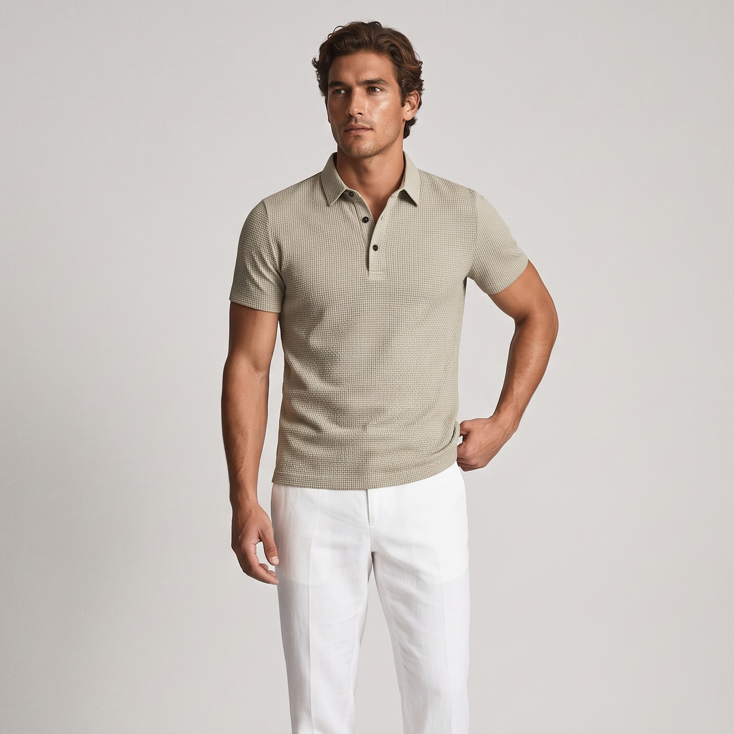 Vibonanza | Polo met Kraag en Knoopsluiting