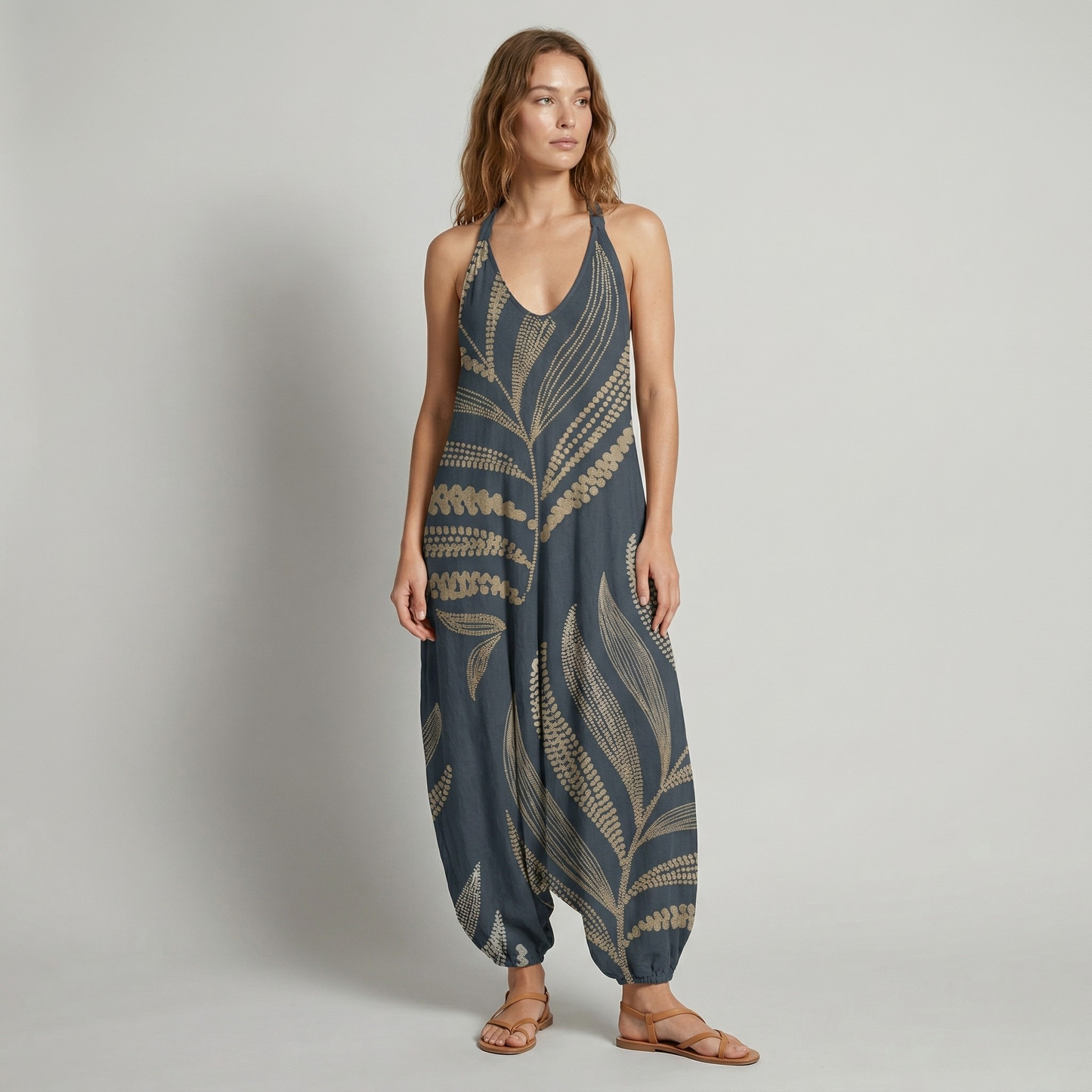 Vibonanza | Vrouwen Jumpsuit Relaxte Haremstijl