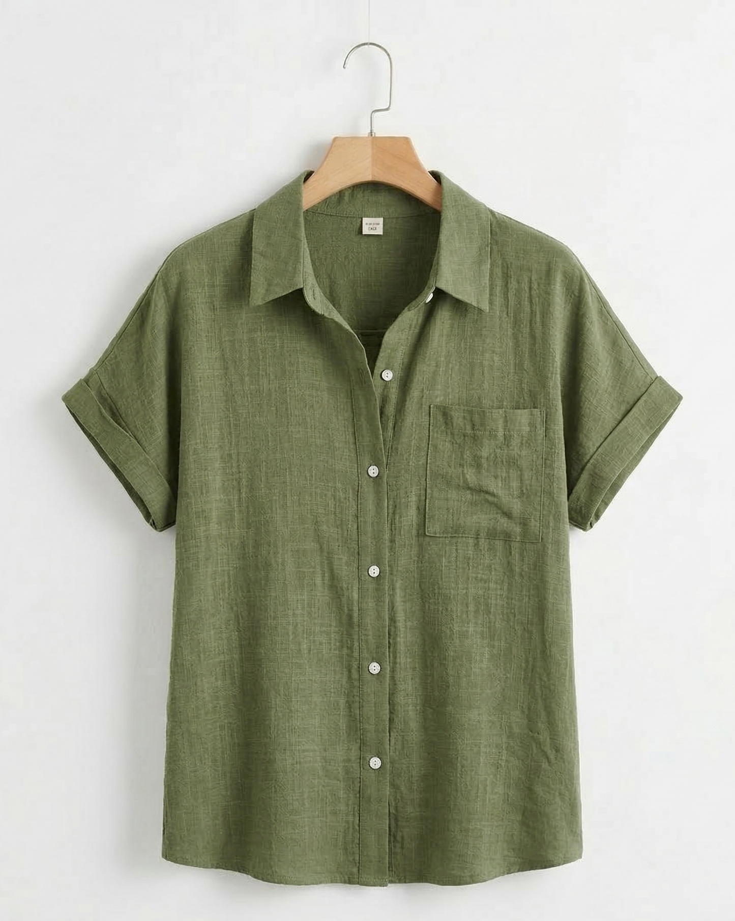 Vibonanza | Dames Zomerblouse Linnen Korte Mouw