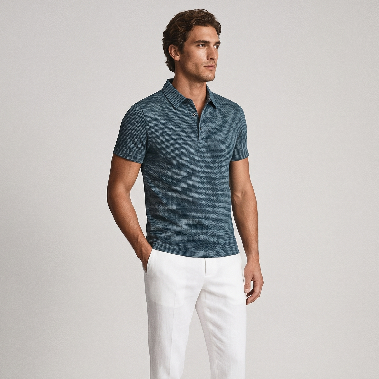Vibonanza | Polo met Kraag en Knoopsluiting