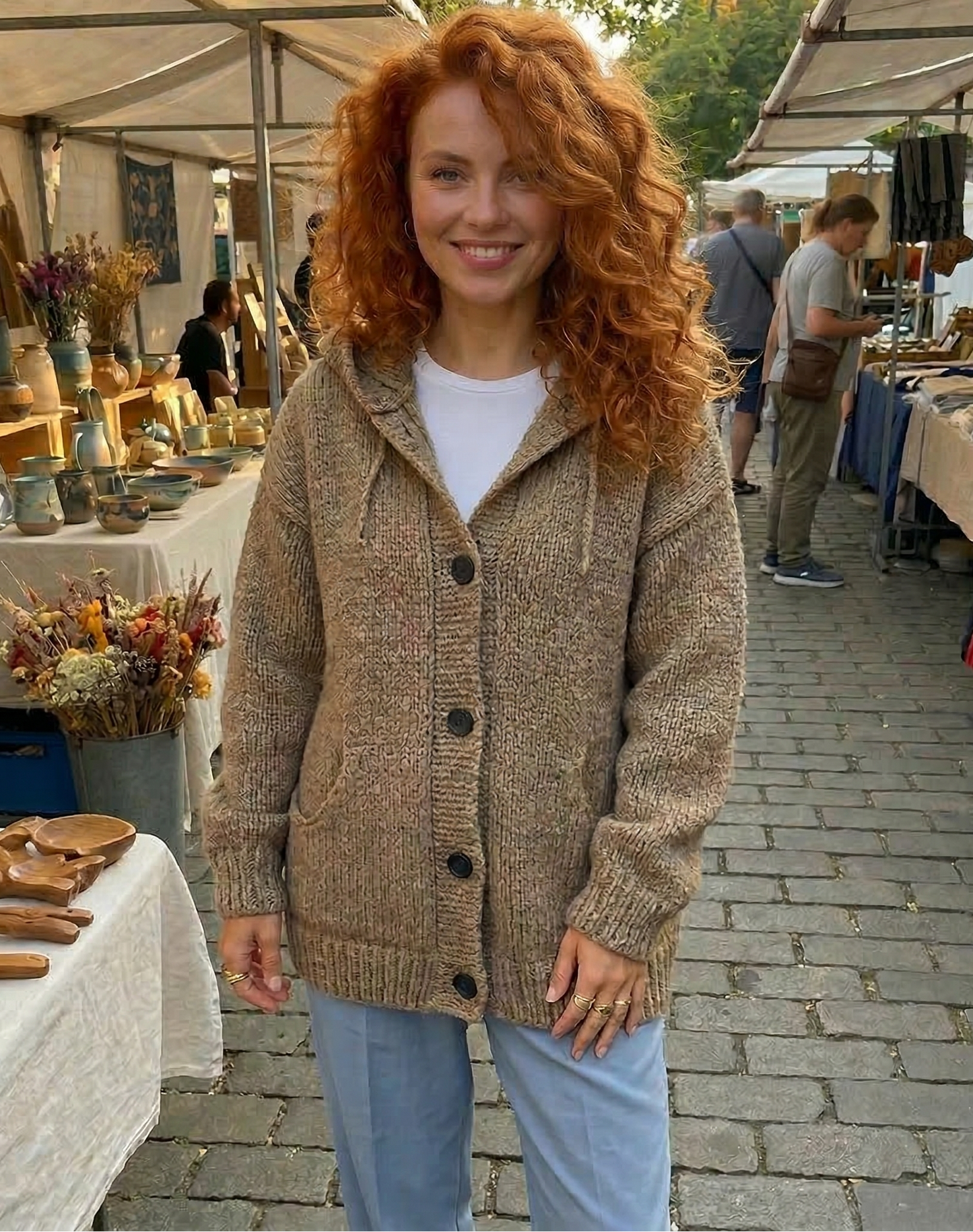 Vibonanza | Oversized Damesvest met Capuchon en Zakken