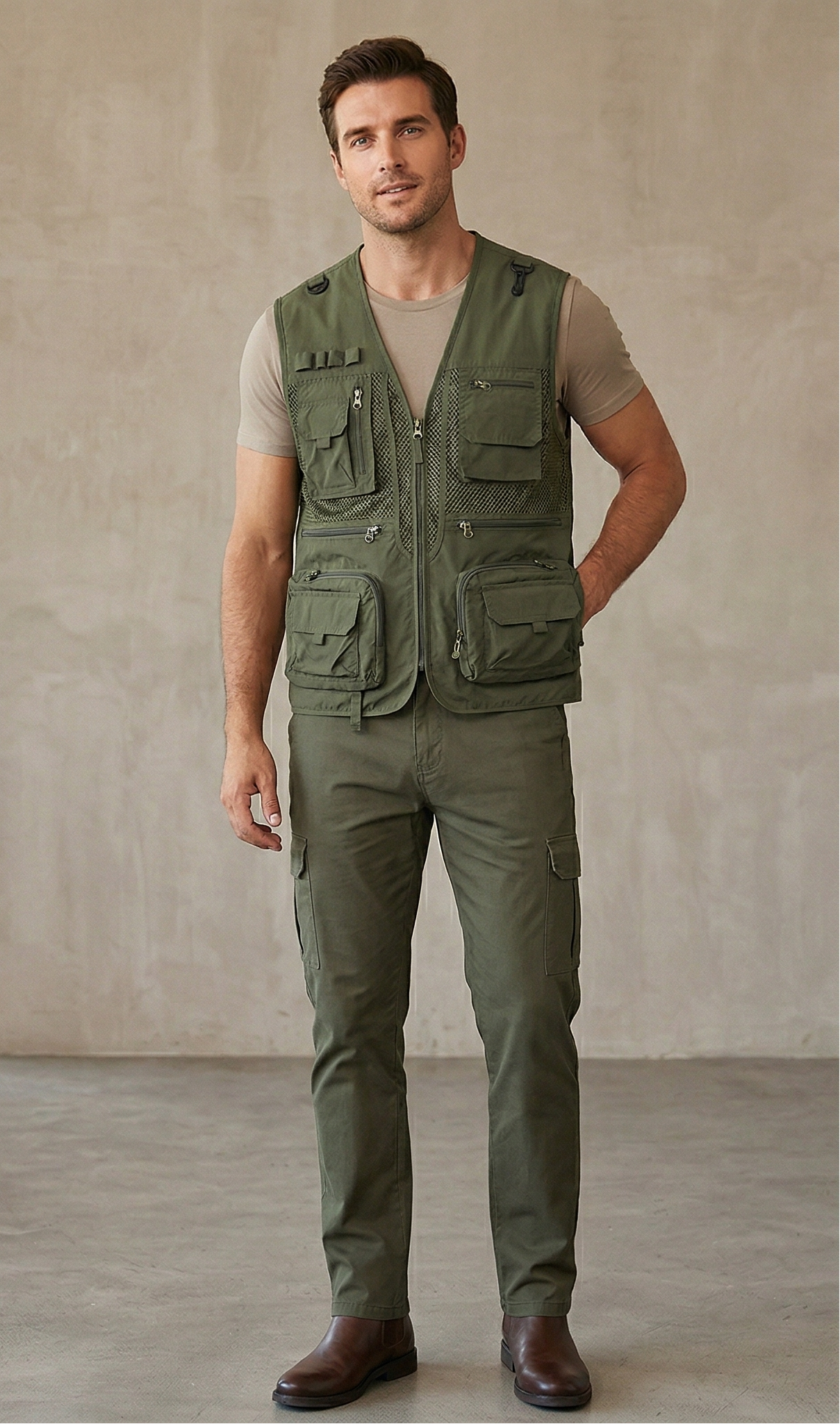 Vibonanza | Ademend Tactisch Outdoorgilet met Zakken