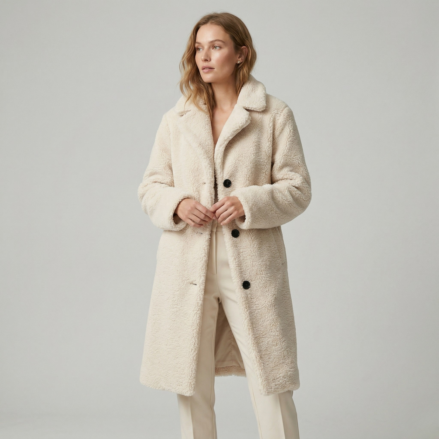 Vibonanza | Dames Teddyjas Lange Winterjas