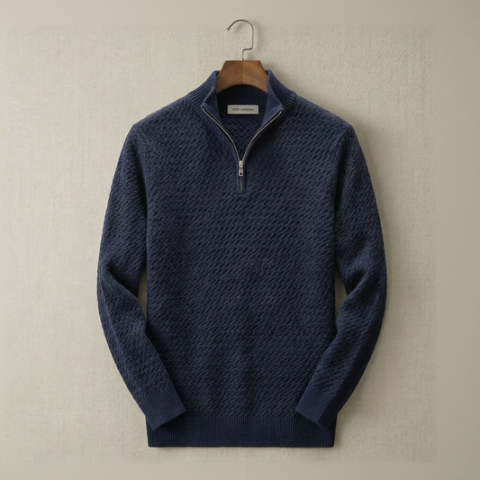 Vibonanza | Heren Half-Zip Trui Navy