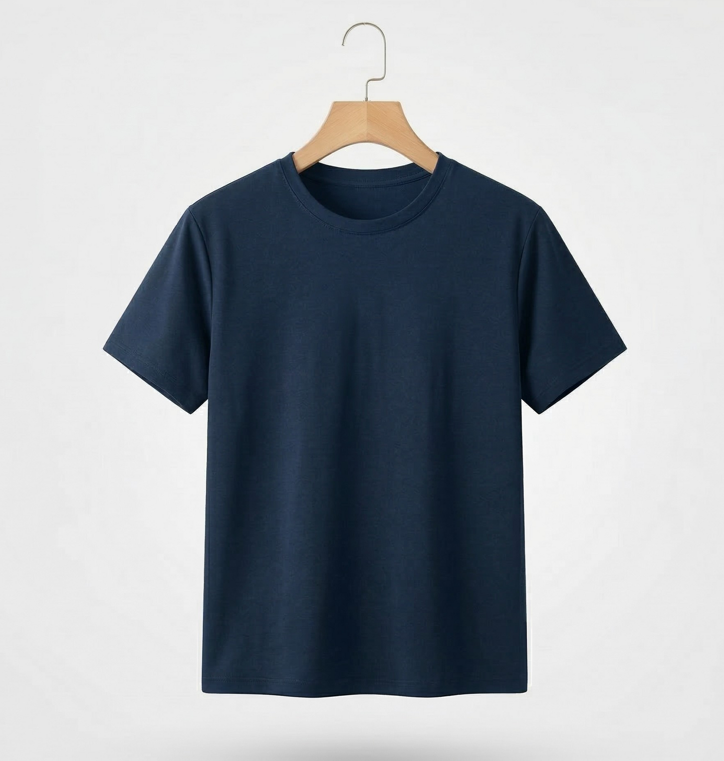 Vibonanza | Heren T-shirt Korte Mouwen Navy Blauw Katoen