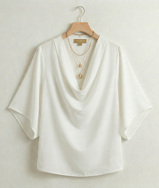 Vibonanza | Elegante Dames Zomerblouse Driekwart Mouwen