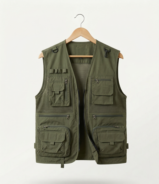 Vibonanza | Ademend Tactisch Outdoorgilet met Zakken