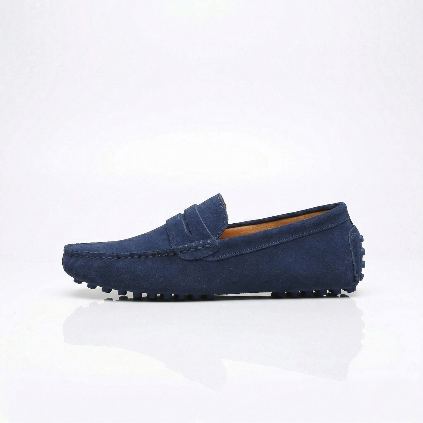 Vibonanza | Suède Heren Moccassins Met Rubberen Zool