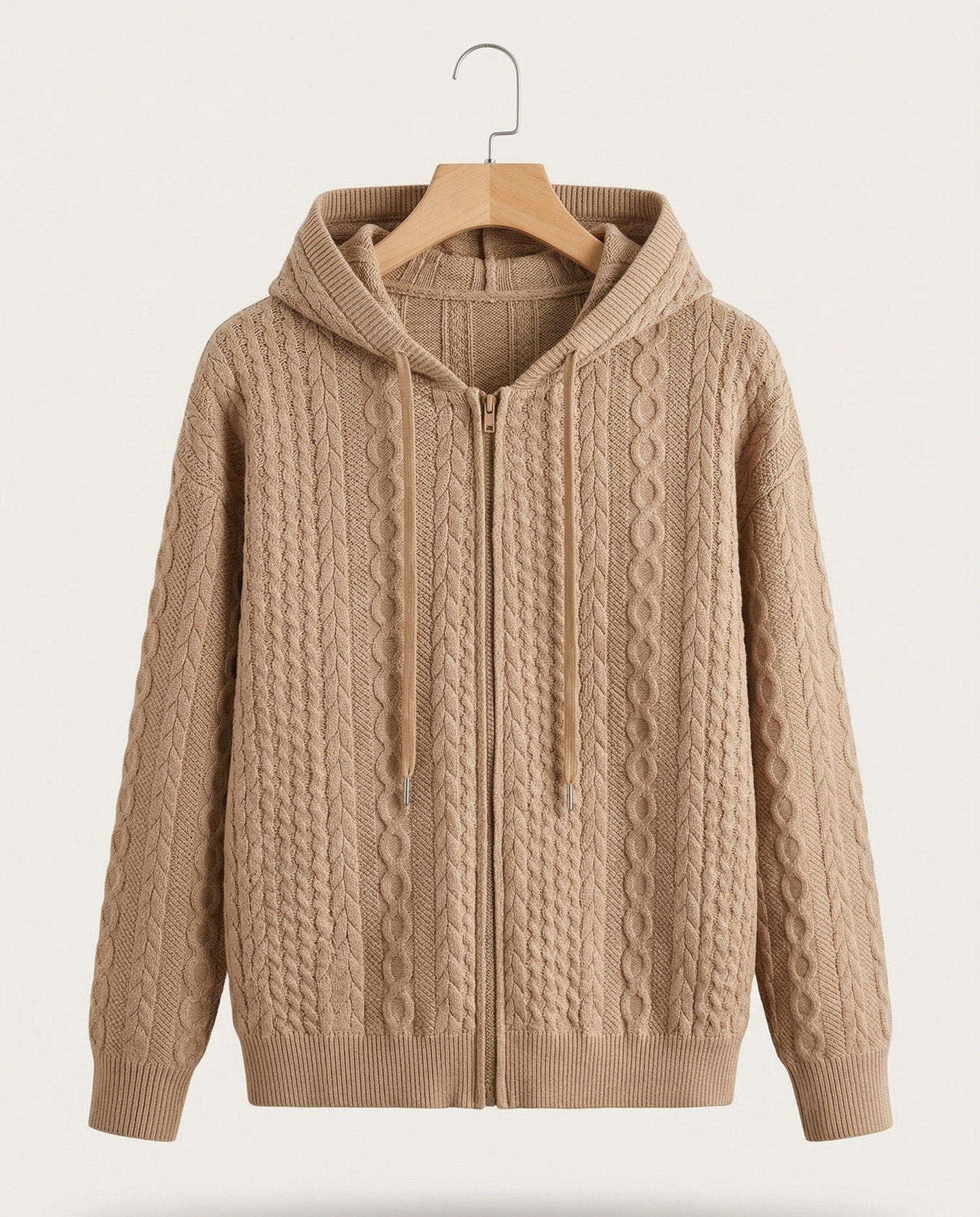Vibonanza | Lichtroze Hoodie met Rits