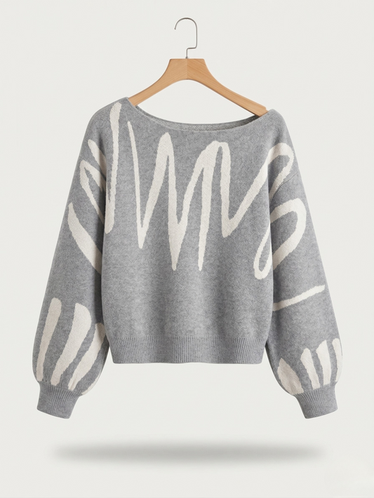 Vibonanza | Oversized Damestrui met Abstracte Print