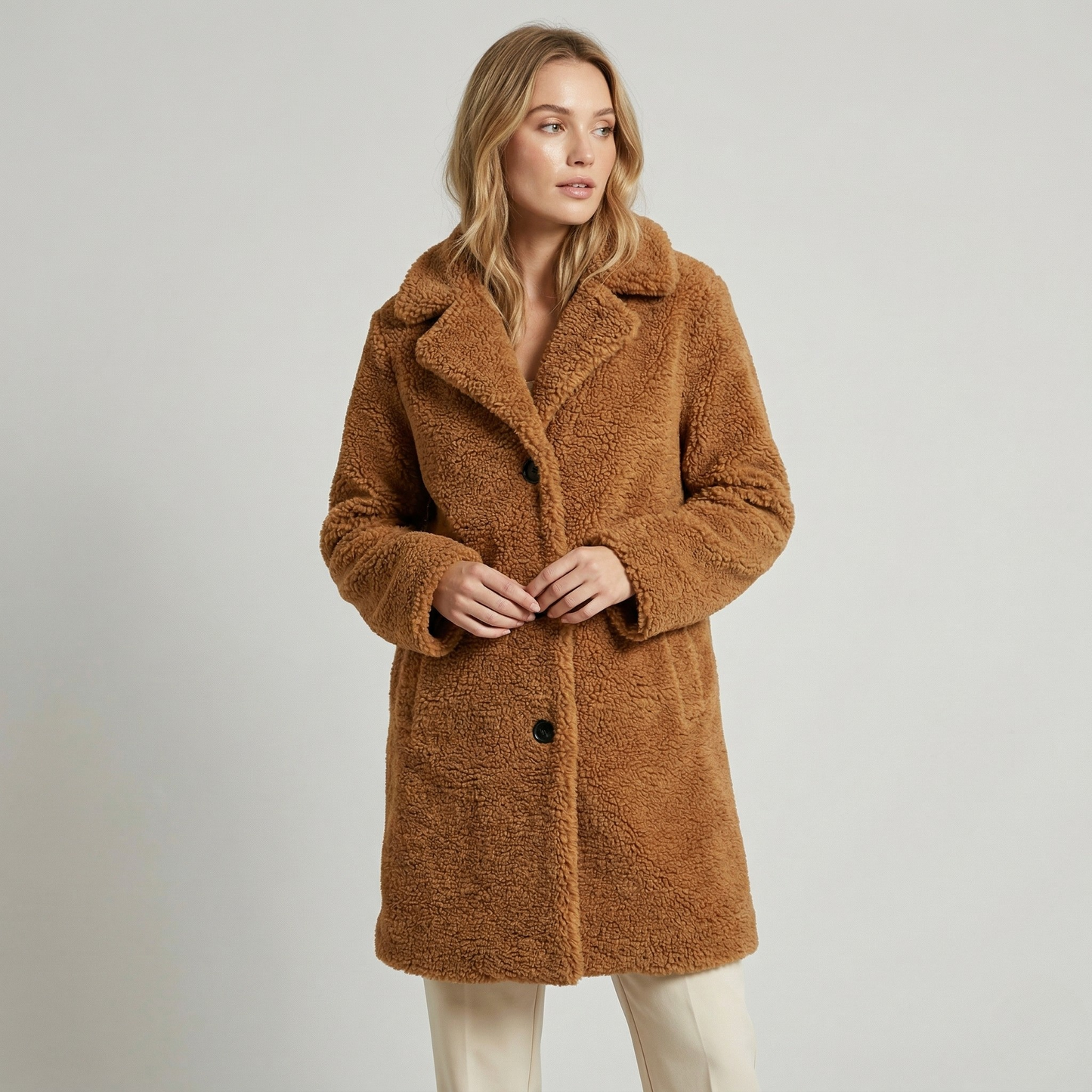 Vibonanza | Dames Teddyjas Lange Winterjas