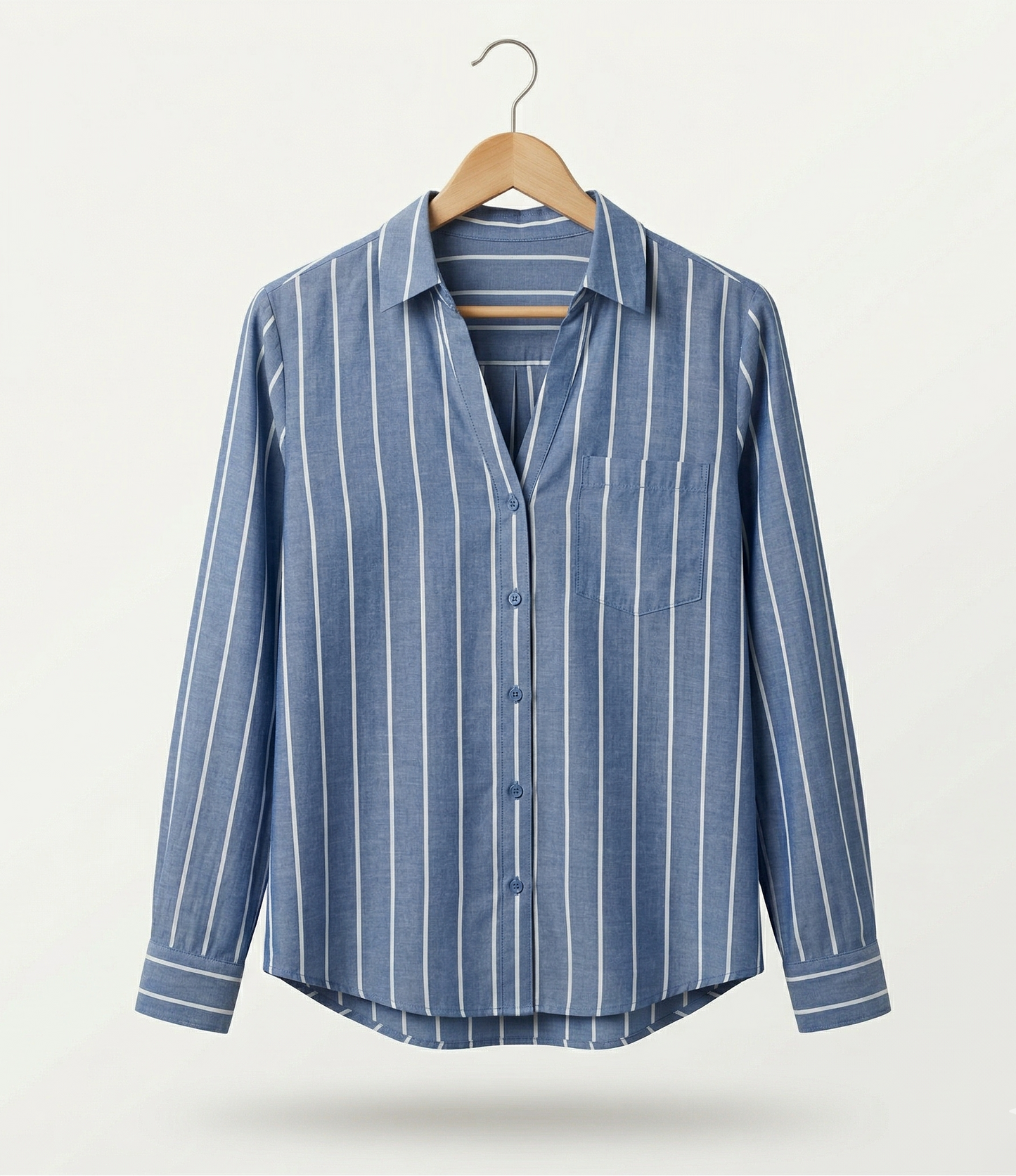 Vibonanza | Gestreepte Dames Blouse Met Lange Mouwen