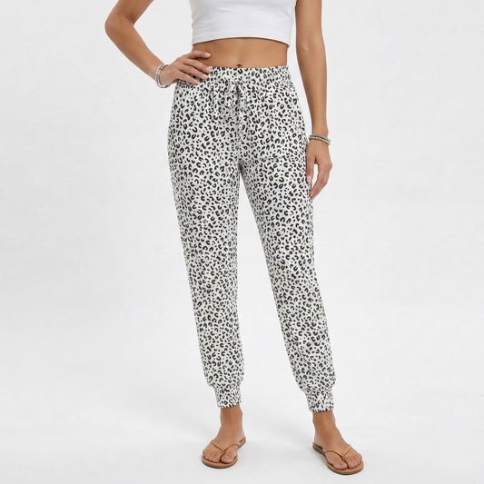 Vibonanza | Dames Joggerbroek Luipaardprint