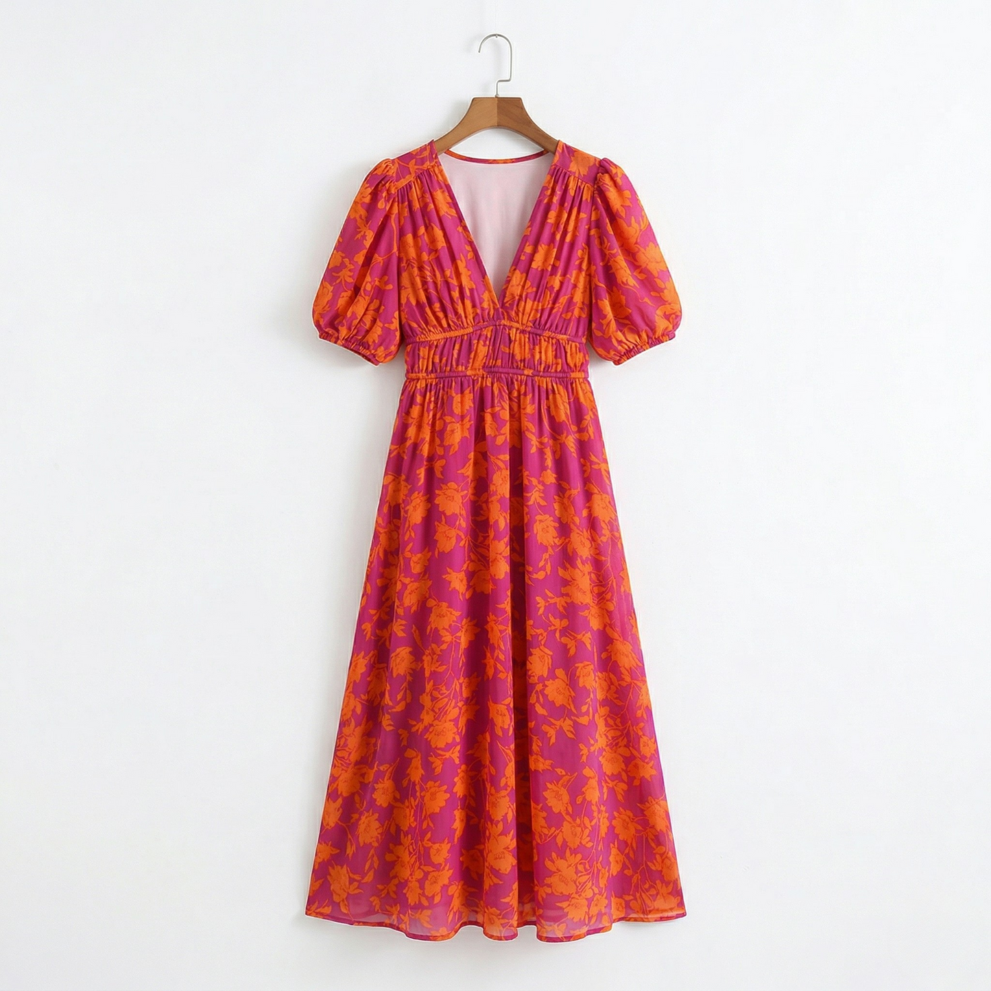 Vibonanza | Elegante Zomerjurk met Bloemenprint