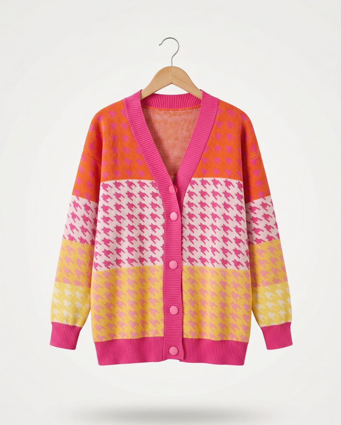 Vibonanza | Damescardigan V-hals Met Knoopsluiting