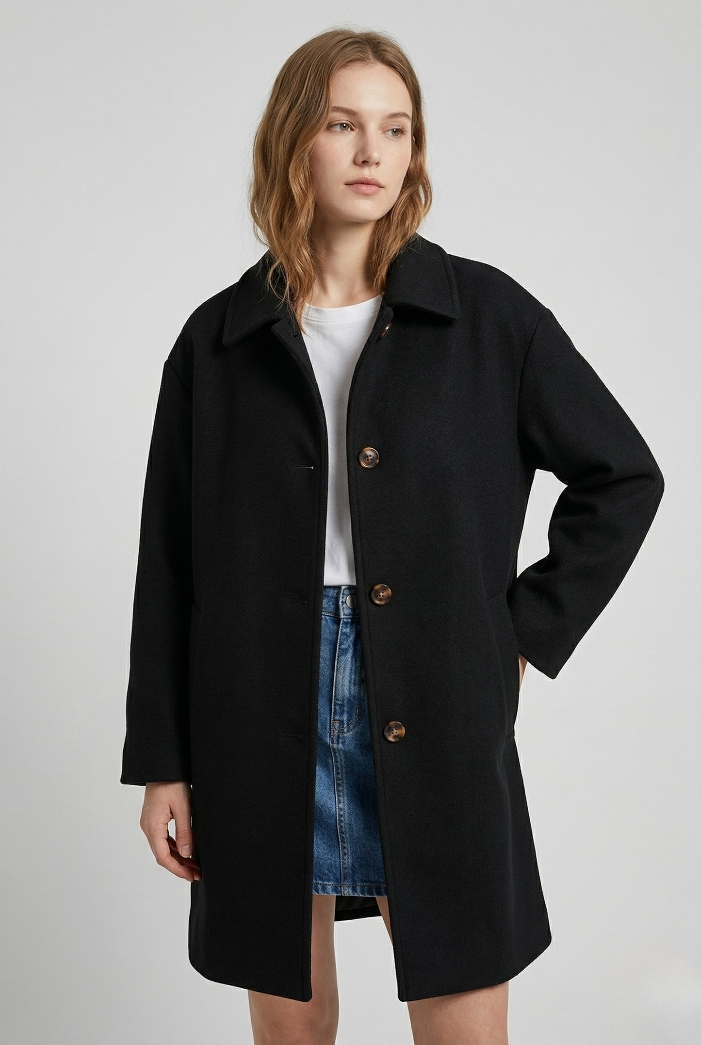 Vibonanza | Dames Camel Trenchcoat Wolmix