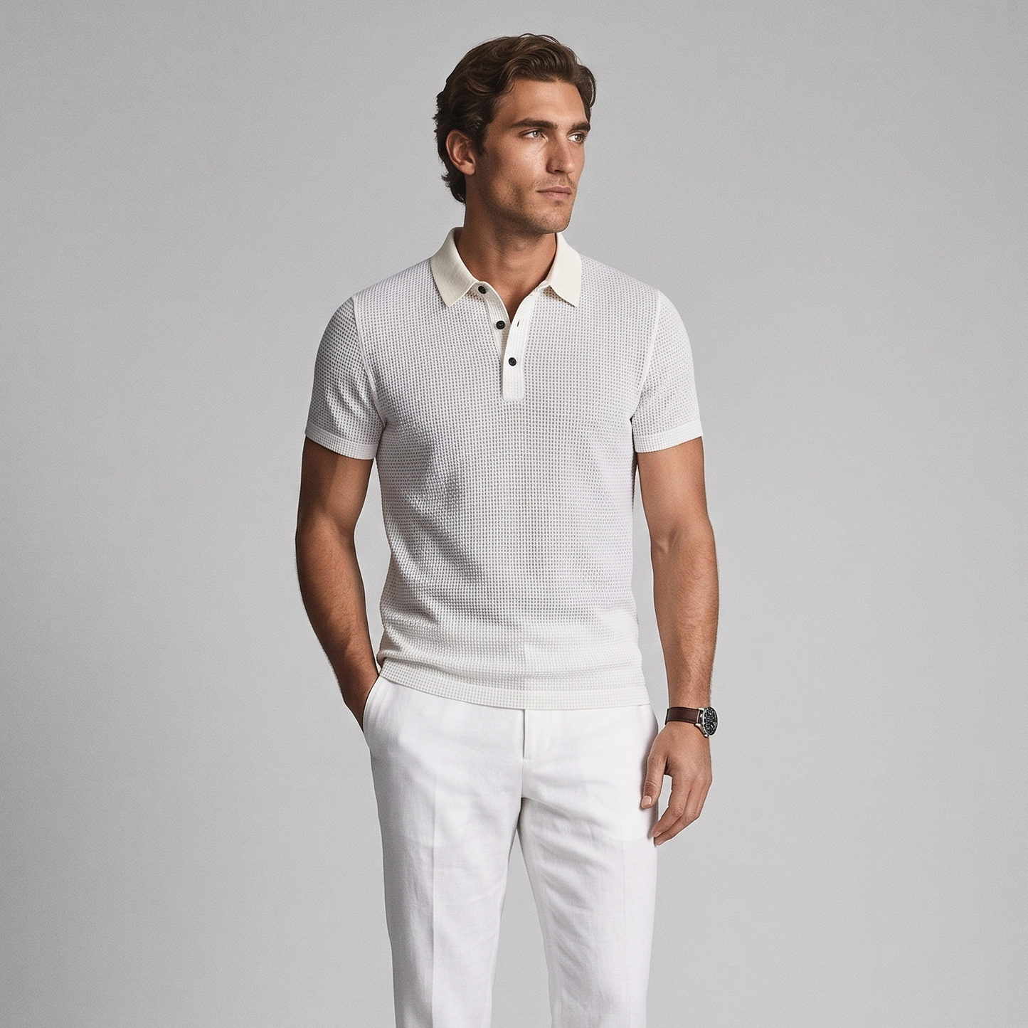 Vibonanza | Polo met Kraag en Knoopsluiting