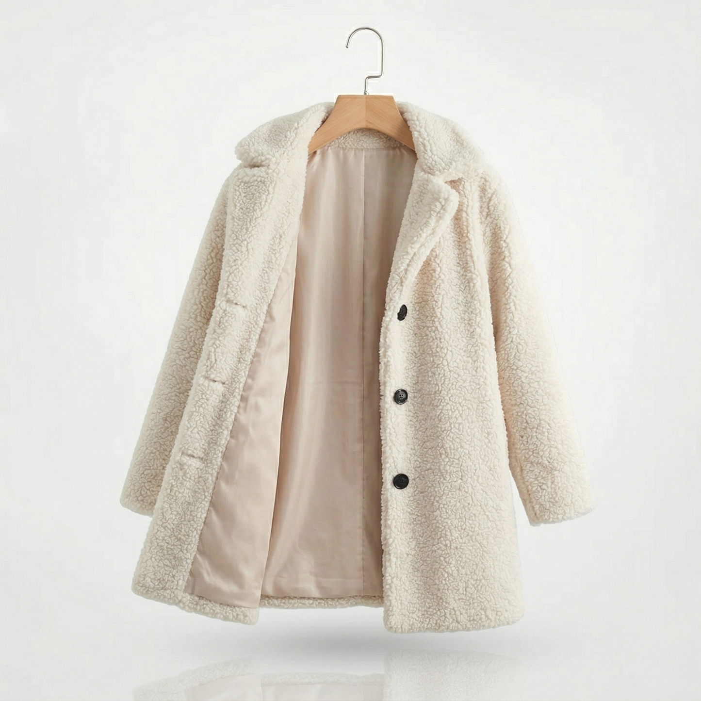 Vibonanza | Dames Teddyjas Lange Winterjas
