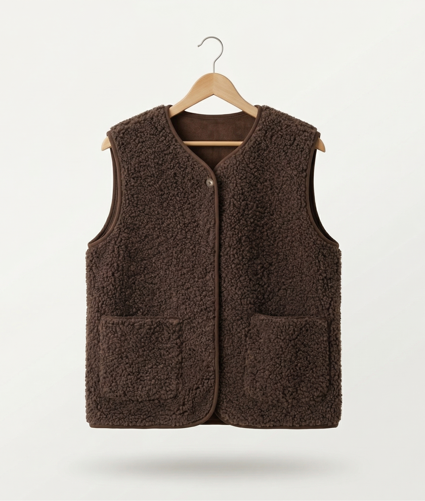 Vibonanza | Mouwloos Dames Fleecevest Bruin