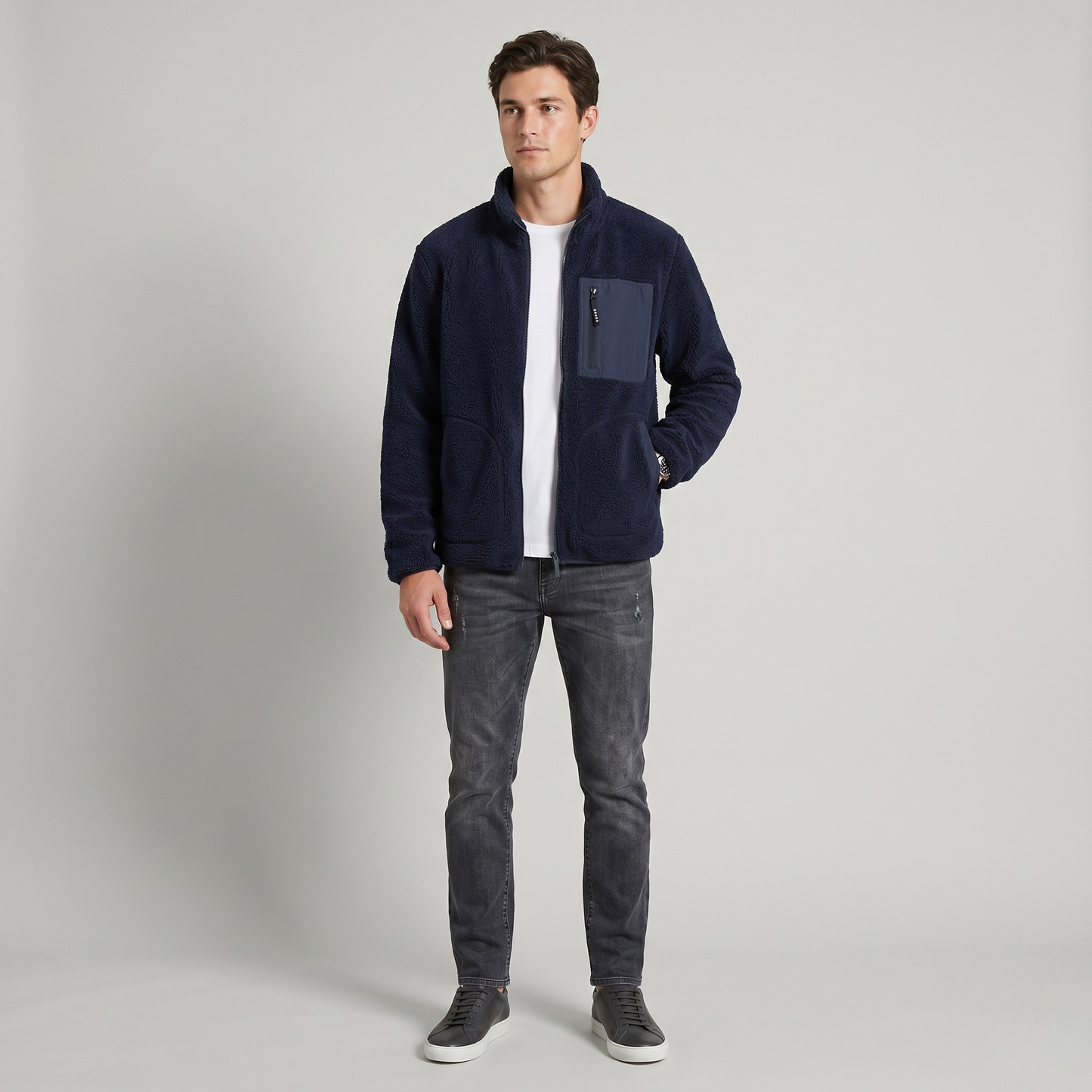 Vibonanza | Heren Fleece Vest Navy