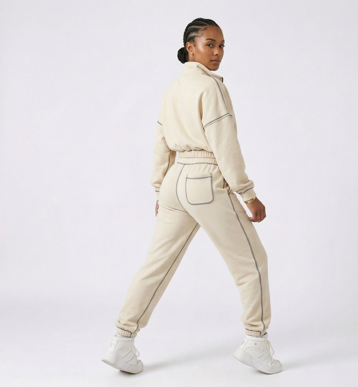 Vibonanza | Dames Tracksuit met Contrasterende Naden