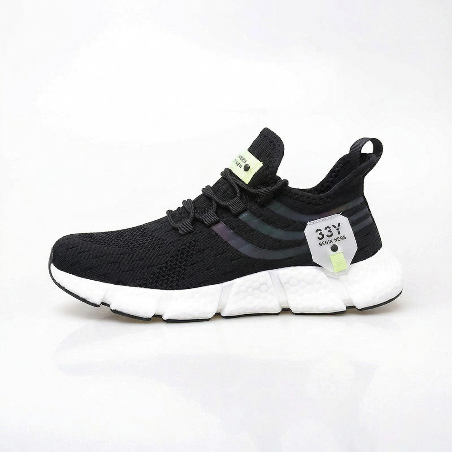Vibonanza | Sportieve Sneakers met Flexibele Zool in Zwart of Wit