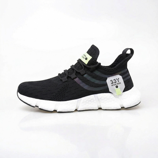 Vibonanza | Sportieve Sneakers met Flexibele Zool in Zwart of Wit