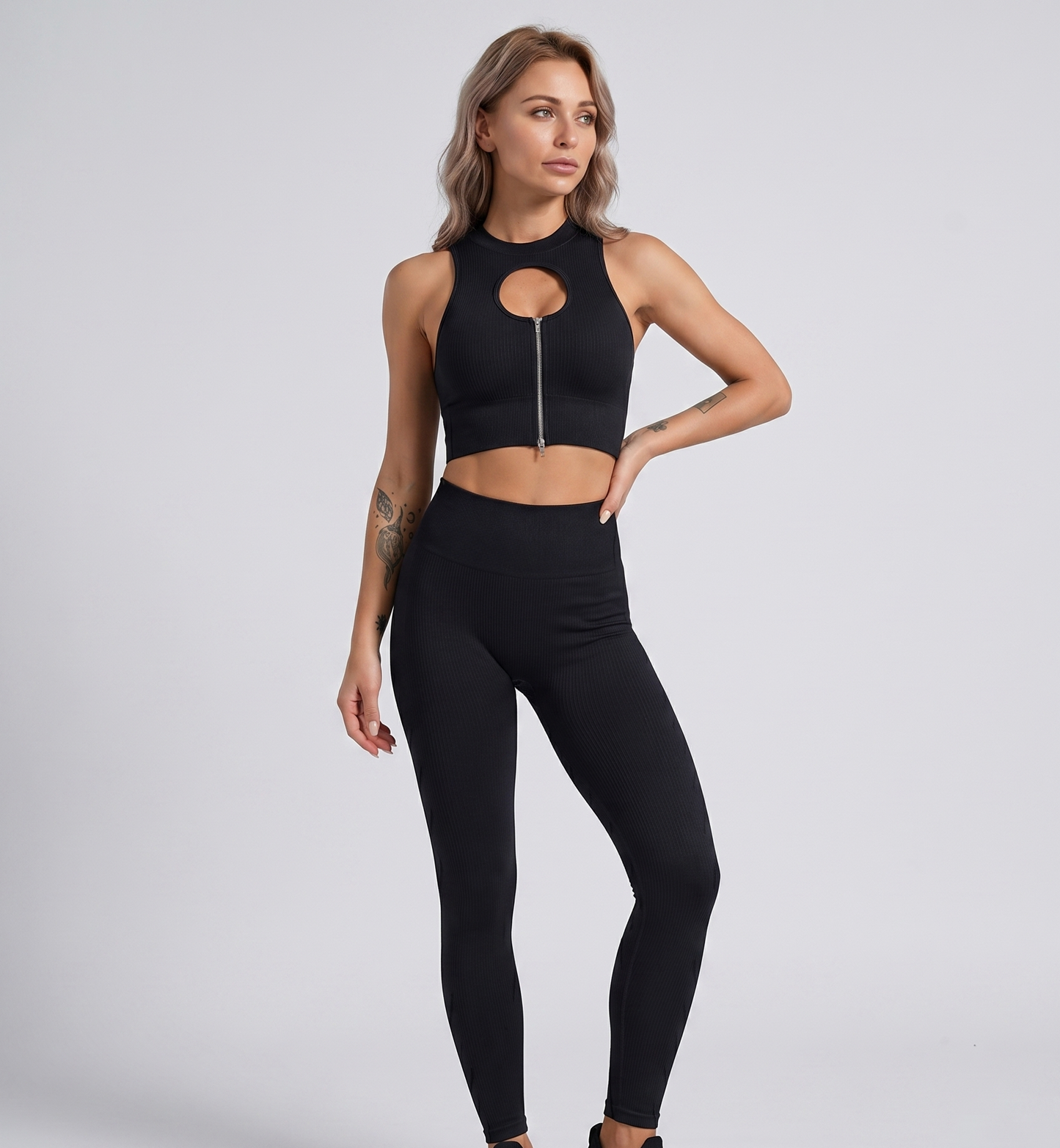Vibonanza | Naadloze Dames Gym Set met Racerback & Leggings