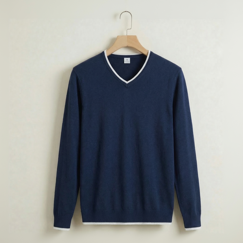 Vibonanza | Slim Fit Heren V-Neck Trui