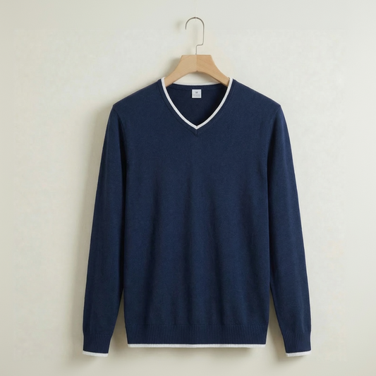 Vibonanza | Slim Fit Heren V-Neck Trui
