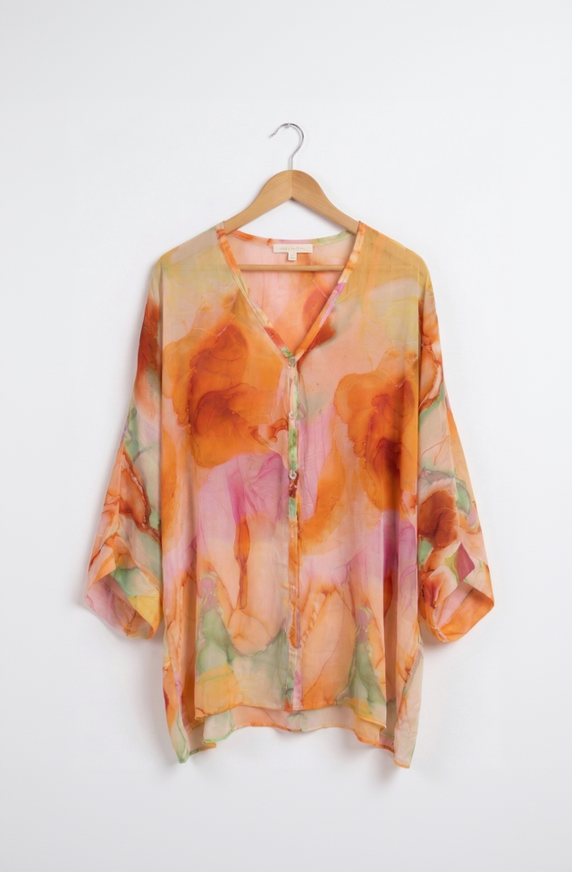 Vibonanza | Zomerse Damesblouse met Vrolijke Print
