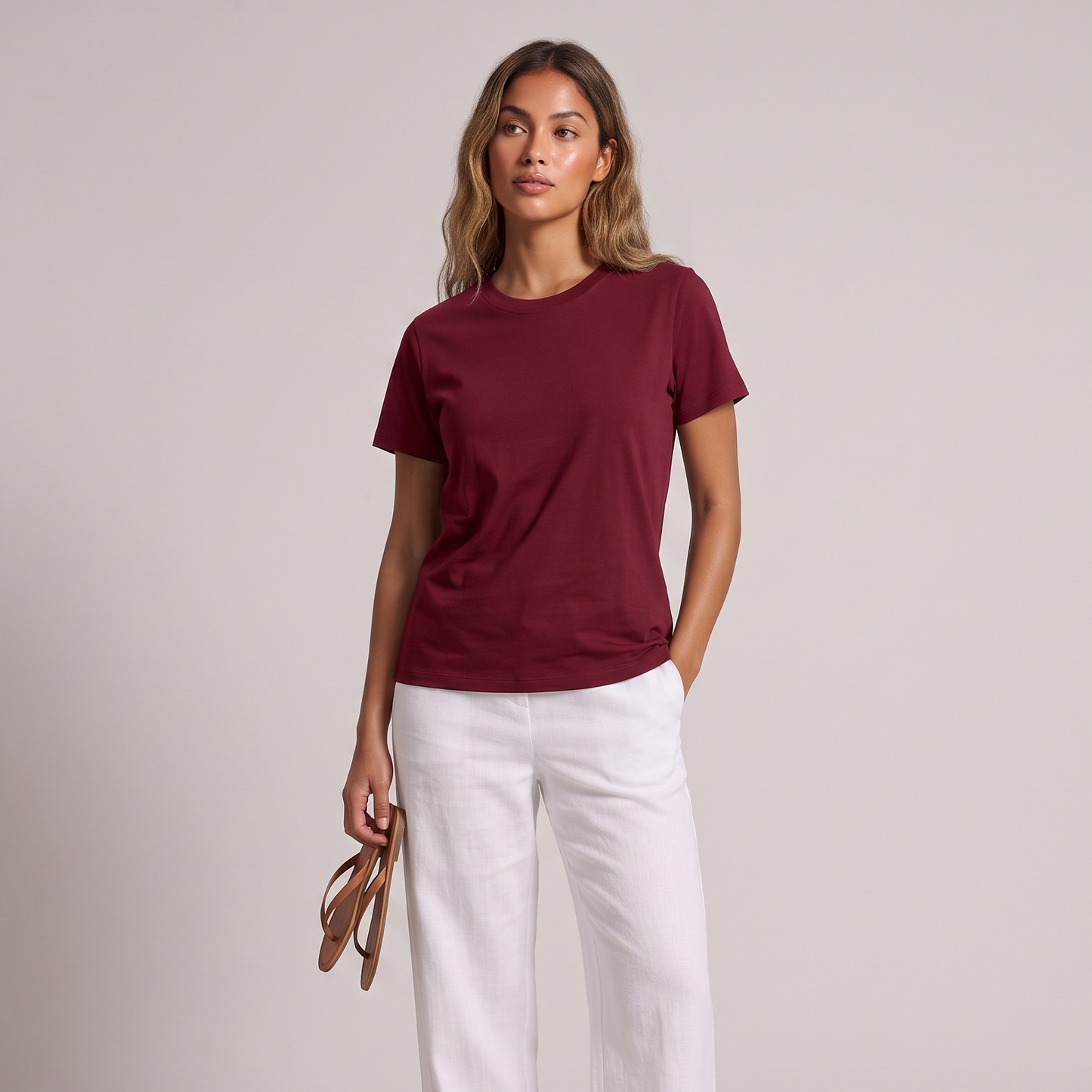 Vibonanza | T-Shirt met Ronde Hals en Korte Mouwen