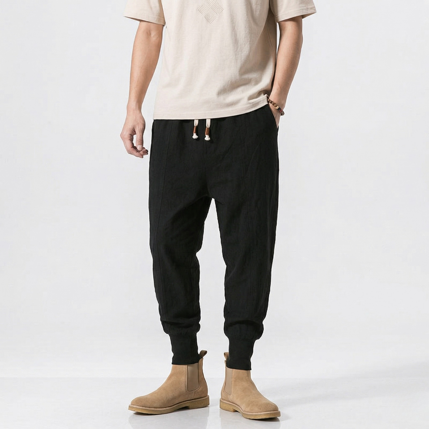 Vibonanza | Heren Jogger Broek Elastische Tailleband