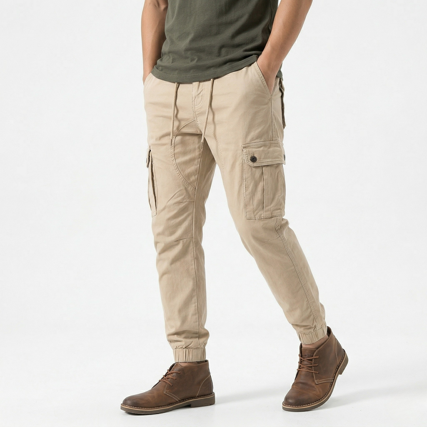 Vibonanza | Heren Slim Fit Cargobroek