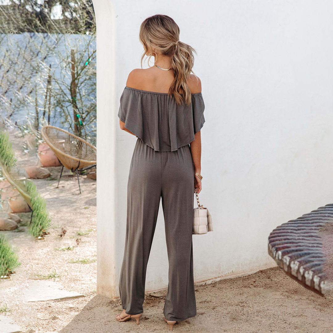 Vibonanza | Schouderloze Vrouwelijke Jumpsuit