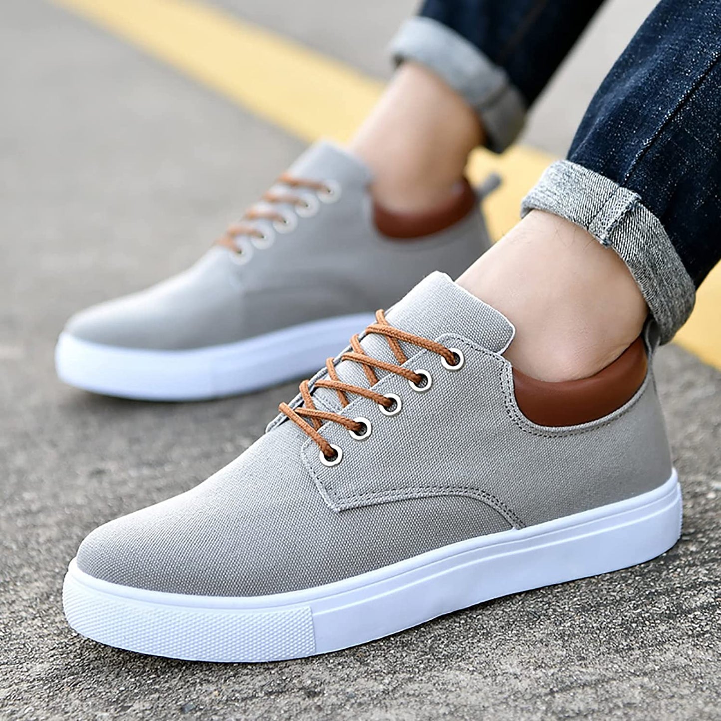 Vibonanza | Herensneakers Canvas Stoer en Comfortabel