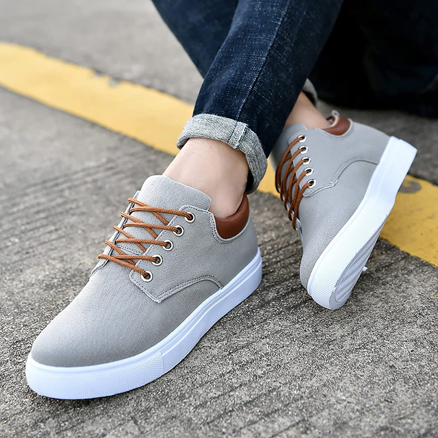 Vibonanza | Herensneakers Canvas Stoer en Comfortabel