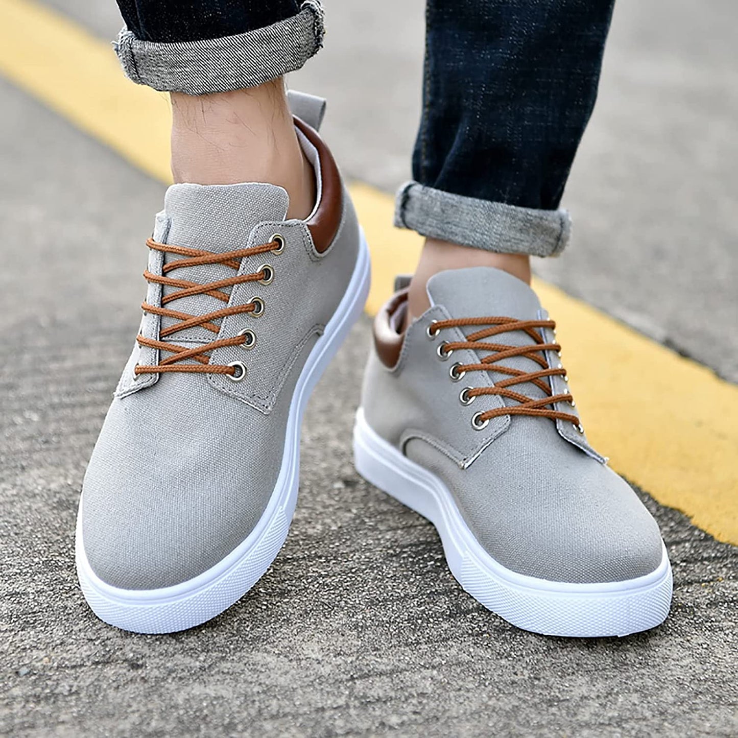 Vibonanza | Herensneakers Canvas Stoer en Comfortabel