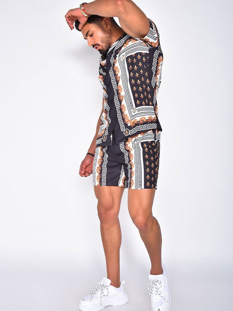 Vibonanza | Heren Zomerse Blouse en Shorts