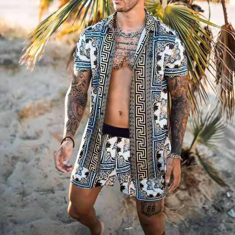Vibonanza | Heren Zomerse Blouse en Shorts