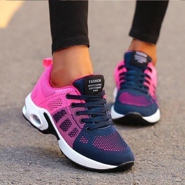 Vibonanza | Dames Sneakers Wit met Schokdemping