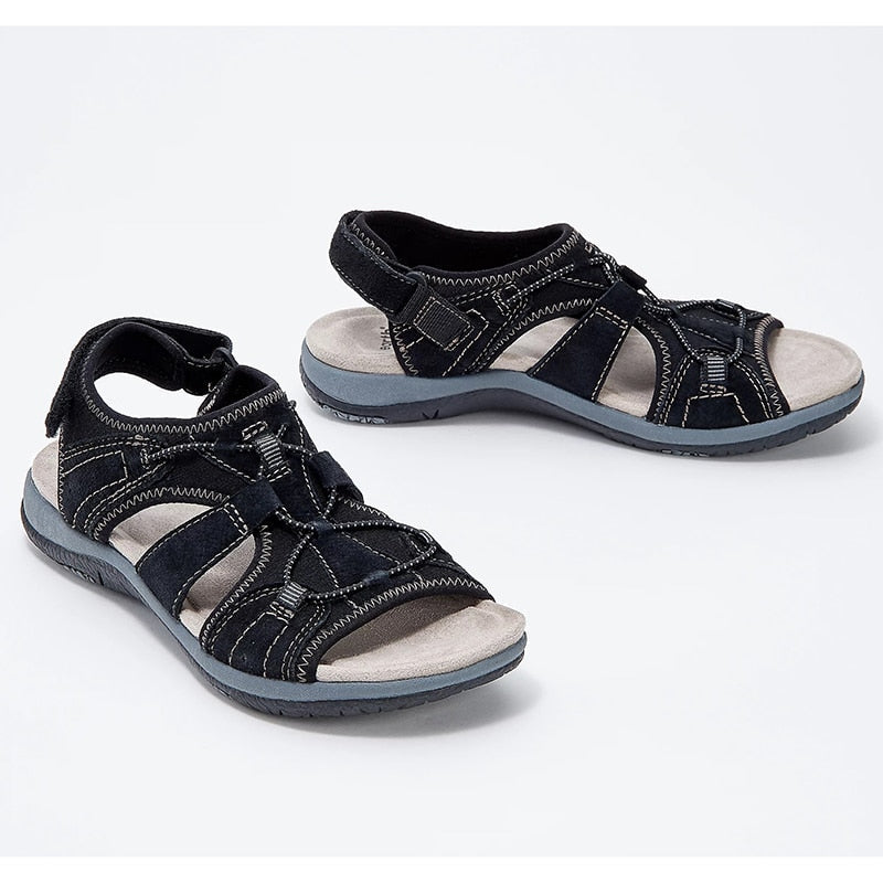 Vibonanza | Comfortabele Dames Sandalen met Klittenband