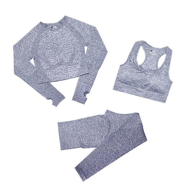 Vibonanza | Naadloze Fitnessset Legging, Croptop en Sport BH