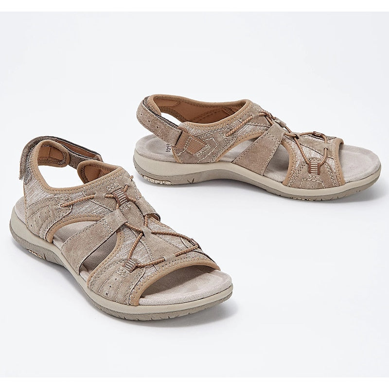 Vibonanza | Comfortabele Dames Sandalen met Klittenband