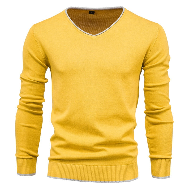 Vibonanza | Slim Fit Heren V-Neck Trui